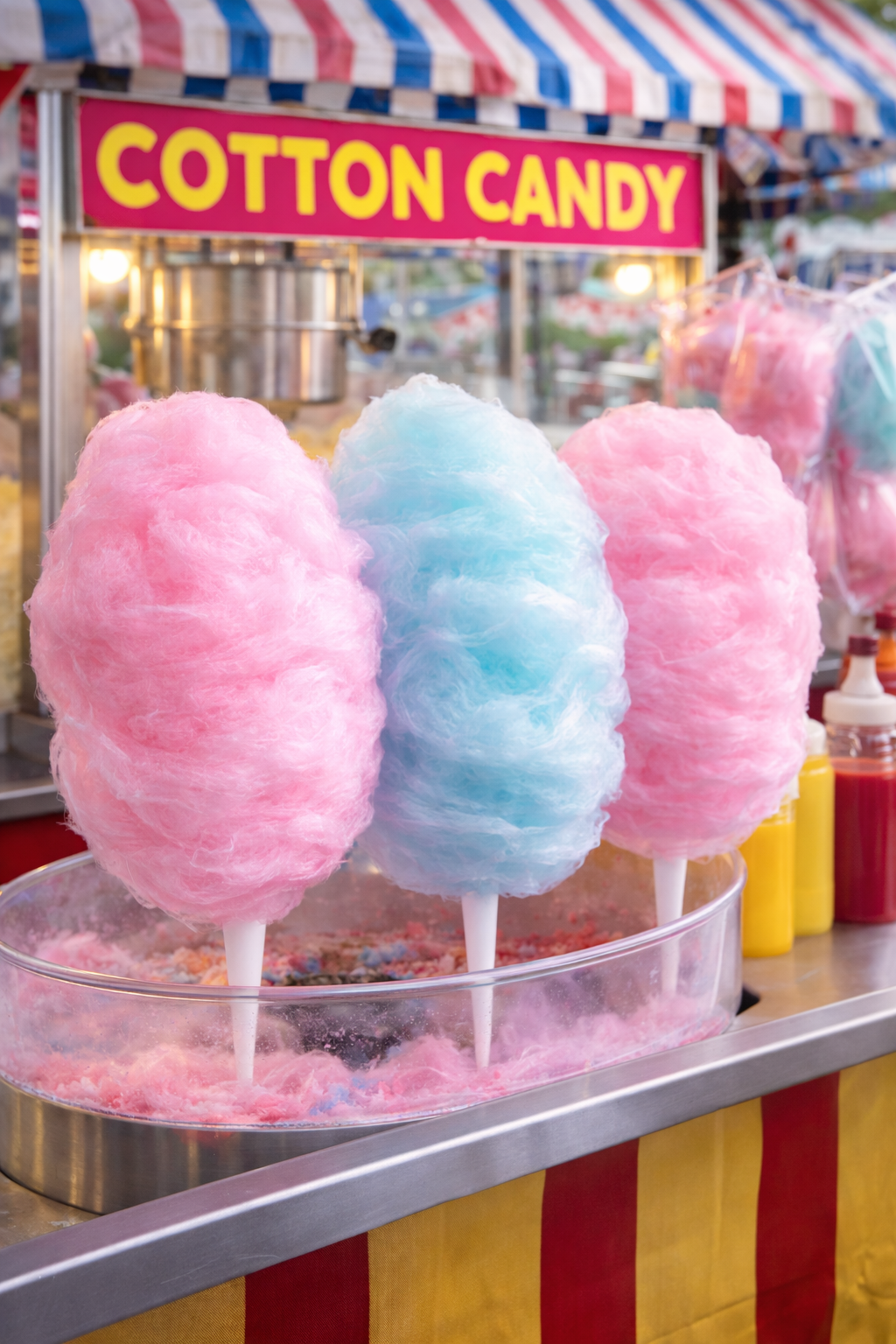 Cotton candy concession stand for fairs and festivals